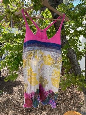 Free People Vibrant Hot Pink dress